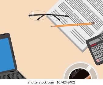 Business background supplies