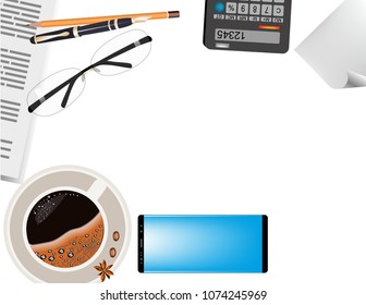 Business background supplies