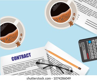 Business background supplies