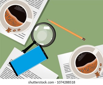 Business background supplies