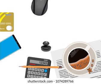 Business background supplies