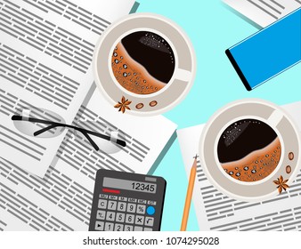 Business background supplies