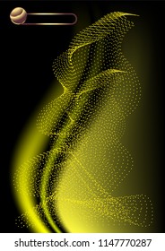 Business background template with bend waves and halftone for various design artwork