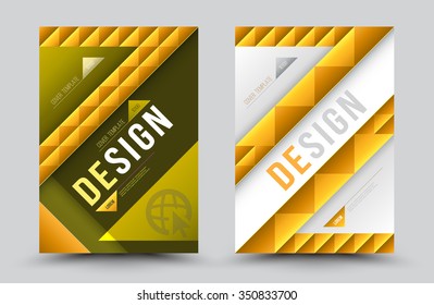 Business background template. Poster.  Flyer. Brochure. Vector illustration.