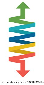 Business background vector arrow. free space for text.