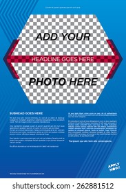Business background. Vector template. Poster. Vector Business Flyer