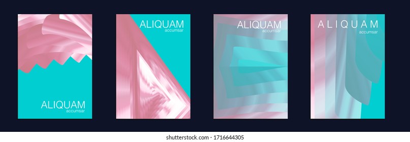 Business Background. Vintage Paper Gradient Texture. Light Stylish Luxury Flyer. Geometric Liquid Texture. Classic Blue, Indigo and Rose Red Fluid Minimal Designs. Abstract Vector Template.