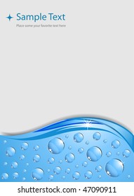 business background with water drops