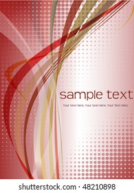 Business background with wavy lines