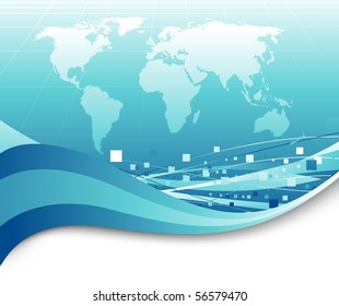 Business background - worldwide concept. Vector illustration