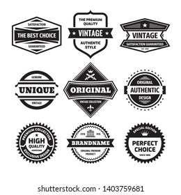 Creative Vector Badges Set Concept Logo Stock Vector (Royalty Free ...
