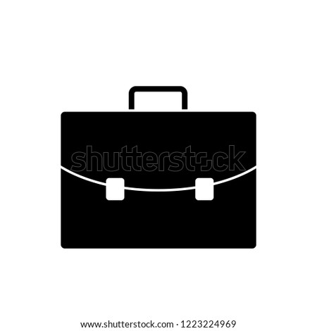 Business bag. Briefcase. Vector Illustration.