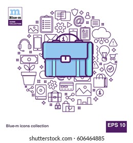 Business bag with documents