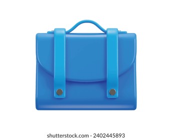 business bag icon 3d rendering vector illustration