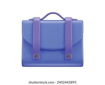 ilustración vectorial 3d de icono de bolsa de negocios