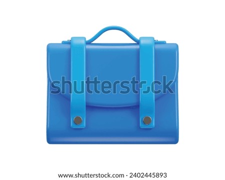 business bag icon 3d rendering vector illustration