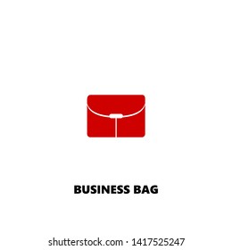 business bag icon. business bag vector design. sign design. red color