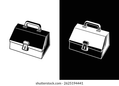 Business Bag icon vector on White Background ,Vector Art Illustration on white background.