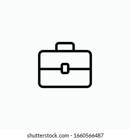 business bag icon vector sign symbol isolated