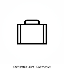 Business bag icon. Business bag vector icon for web design isolated on white background