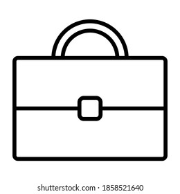 Business-Tasche, Portfolio flache Vektorsymbol im modernen und minimalistischen Stil.
