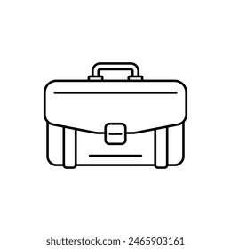 Icono de Vector de contorno simple de bolsa de negocios
