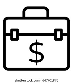 Business Bag Vector Icon