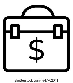 Business Bag Vector Icon