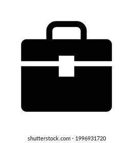 Icono vectorial de bolsa de negocios, aislado en fondo blanco
