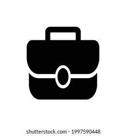 Business bag vector icon, isolated on white background