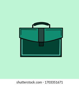 business bags, briefcases, line art flat illustration banner designs, use for e-mail bulletins, web banners, headings, blog posts, print, and more - Vector