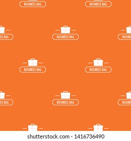 Business bags pattern vector orange for any web design best