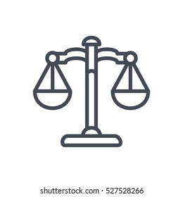 Business Bank Finance Line Outlined Icon Vector Scale