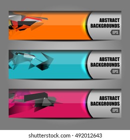Business Banner Abstract Backgrounds, vector illustration