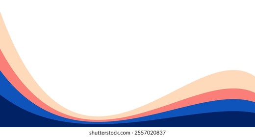 business banner abstract wave background