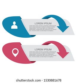 Business banner background. illustration of a minimalist design with a modern abstract pattern with 3 colors - vector illustration