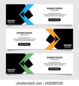 Business banner background. Modern banner template.