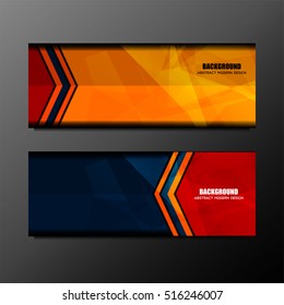 Business Banner Background for Web, vector illustration