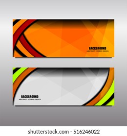 Business Banner Background for Web, vector illustration