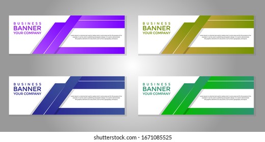 Business banner colorful  pack background