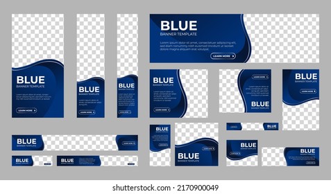 Business banner design web template Set, Horizontal header web banner. Blue and silver. cover header background for website design, Social Media Cover ads banner, flyer, invitation card