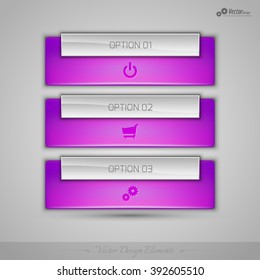 Business banner for infographic, web design, apps. Vector design elements.