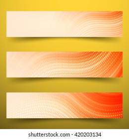 Business banner for infographic or web design. Technology banner for infographic or web design