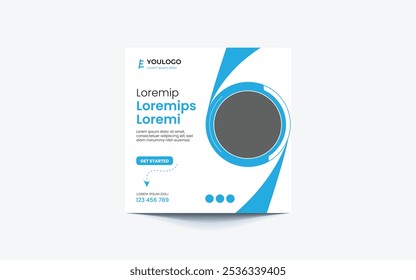Poste de Anuncio de negocios y diseño de Vector