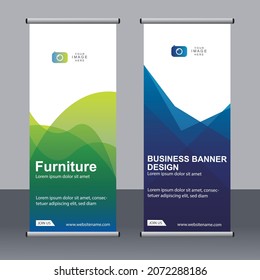 Business banner roll up set standee banner template Modern banner.