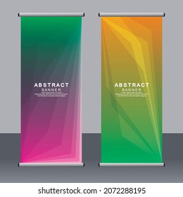 Business banner roll up set standee banner template Modern banner.