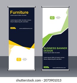 Business banner roll up set standee banner template Modern banner.
