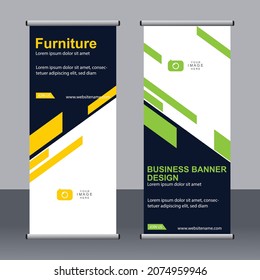 Business banner roll up set standee banner template Modern banner.