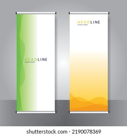 Business banner roll up set standee banner template Modern banner.