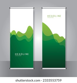 Business banner roll up set standee banner template Modern banner.